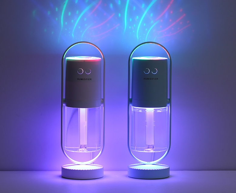 USB Air Humidifier/Purifier With Projection Night Lights.