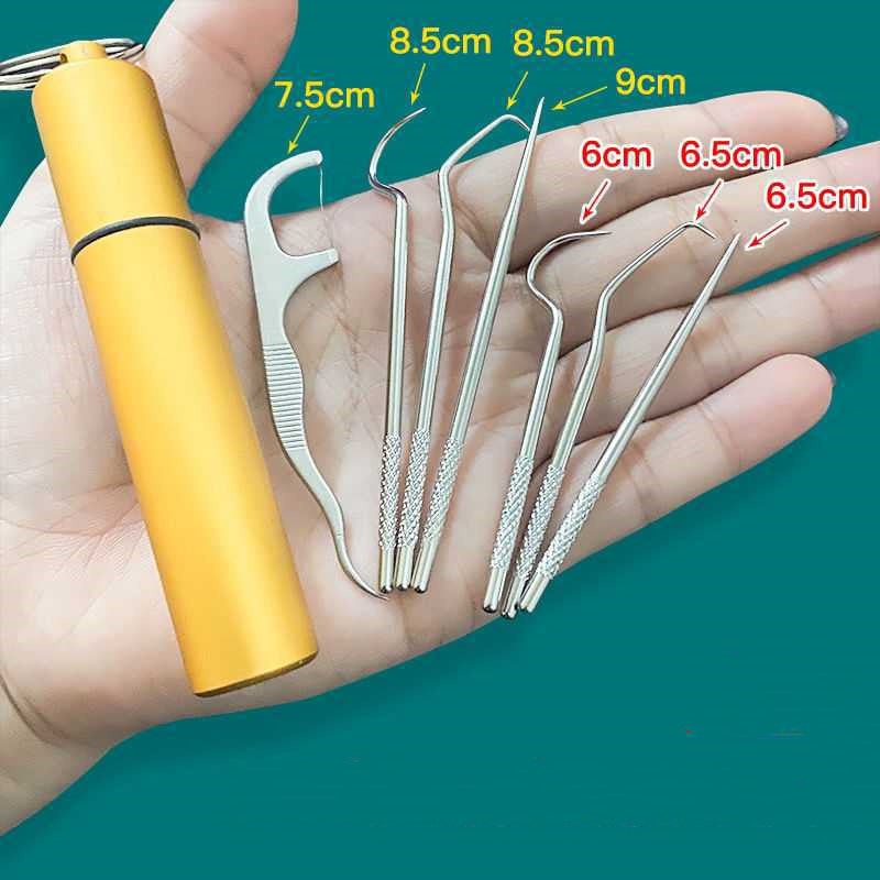 Stainless Steel Portable Cleaning Tools - 7pcs