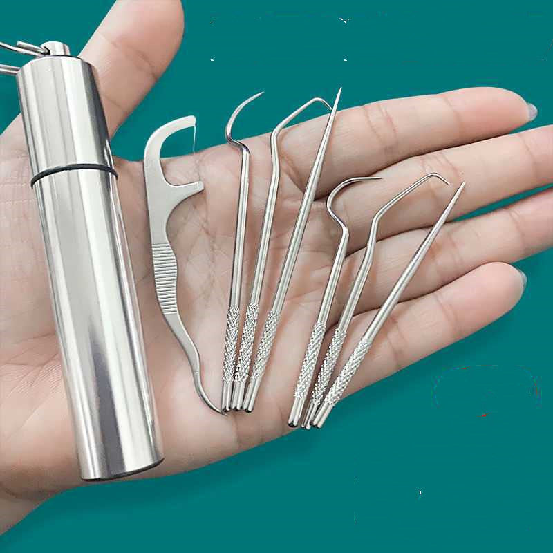 Stainless Steel Portable Cleaning Tools - 7pcs